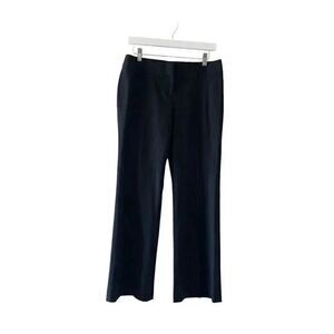 Halogen Nordstrom Quin Fi Straight Leg Wide Y2K Office Career Black Pants SZ 6P